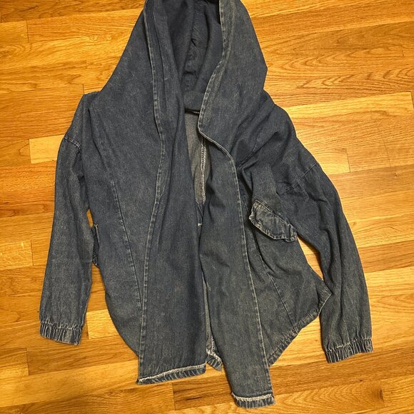 Vintage Denim Hooded Jacket - Picture 3 of 7